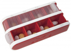 Schine Pill Box Small Röd