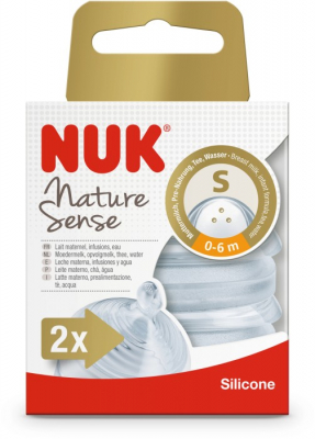 NUK Nature Sense Dinapp 0-6 mån small 2 st