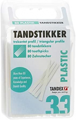Tandex Tandpetare 33 i plast 80 st