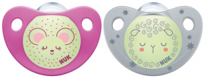 NUK Napp Trendline Night & Day Rosa 0-6 mån