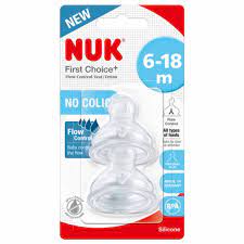 NUK First Choice Dinapp Teat Flow Control 2 st