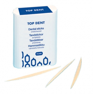 Top Dent Trätandstickor med fluor