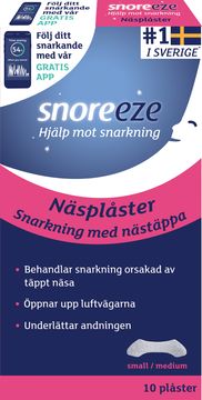 Snoreeze  Näsplåster Small/medium 10 st 