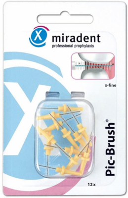 Miradent Pic-Brush Gul utbytesborstar 6 st 0,5 mm