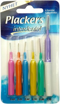 Plackers Interdental mellanrumsborstar mix 6 st