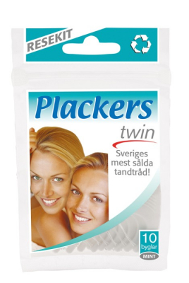 Plackers Twin Resekit 10 st i gruppen MUNVÅRD / Resekit & Tandkräm hos Tandshopen.se ZupperWorld AB (PlackersResekit1)