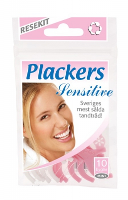 Plackers Sensitive Resekit 10 st i gruppen MUNVÅRD / Resekit & Tandkräm hos Tandshopen.se ZupperWorld AB (PlackersResekit4)