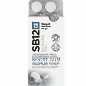 SB12 Boost Eucalyptus White Tuggummi 10 st