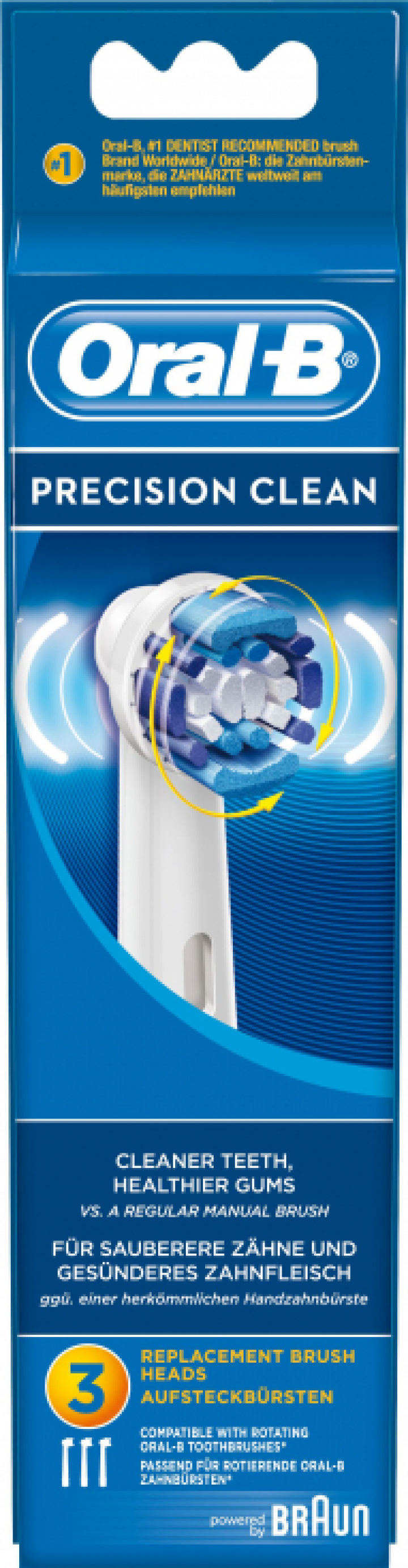 Oral-B Precision Clean Borsthuvud 3 st i gruppen MUNVÅRD / Borsthuvuden hos Tandshopen.se ZupperWorld AB ( P848172)