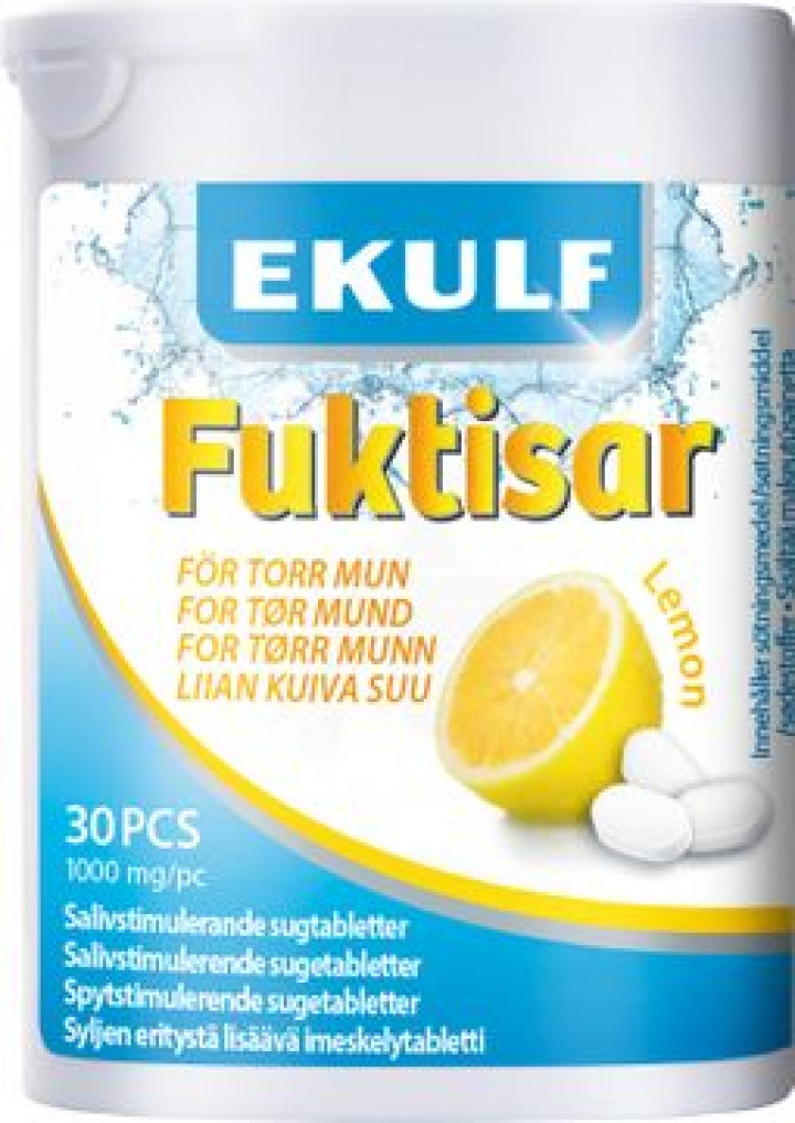 EKULF Fuktisar Lemon 30 st i gruppen MUNVÅRD / Muntorrhet hos Tandshopen.se ZupperWorld AB (1000)