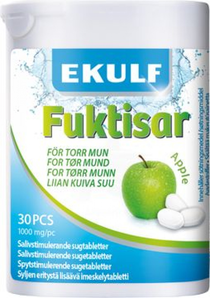 EKULF Fuktisar Apple 30 st i gruppen MUNVÅRD / Muntorrhet hos Tandshopen.se ZupperWorld AB (1004)