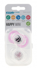 Esska Napp Happy Mini silikon Blandade färger 0-6 mån