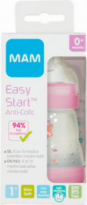MAM Easy Start Anti-Colic nappflaska 0 mån+  Rosa 160 ml