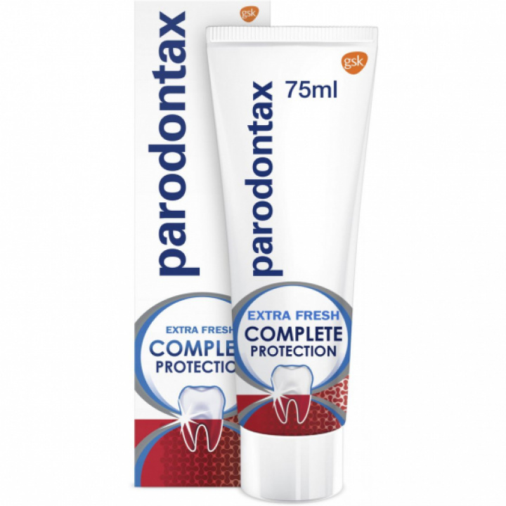 Parodontax Complete Protection Extra Fresh 75 ml i gruppen MUNVÅRD / Känsliga Tandhalsar / Känslig Tandkött hos Tandshopen.se ZupperWorld AB (1119)