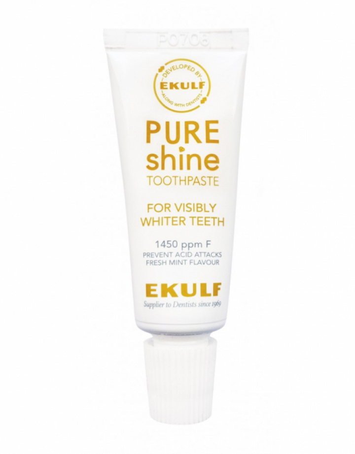 Ekulf Pure shine Tandkräm 12 ml i gruppen MUNVÅRD / Resekit & Tandkräm hos Tandshopen.se ZupperWorld AB (122230)