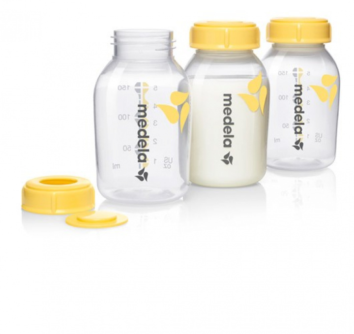 Medela bröstmjölksflaska 150 ml 3 st i gruppen BARNTANDVÅRD / Nappflaskor hos Tandshopen.se ZupperWorld AB (123216)