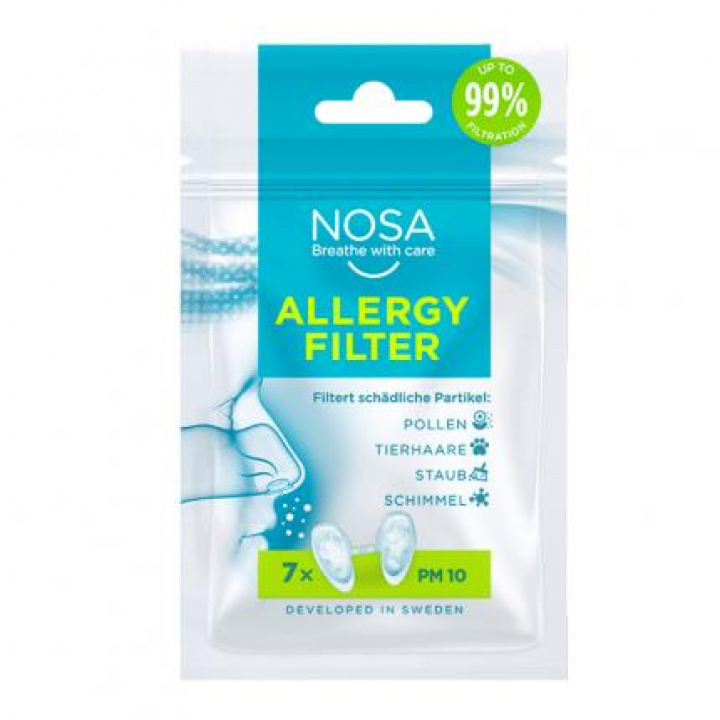 NOSA Allergy Filter Large 7 st i gruppen MUNVÅRD / Halsont / Allergi hos Tandshopen.se ZupperWorld AB (1233)
