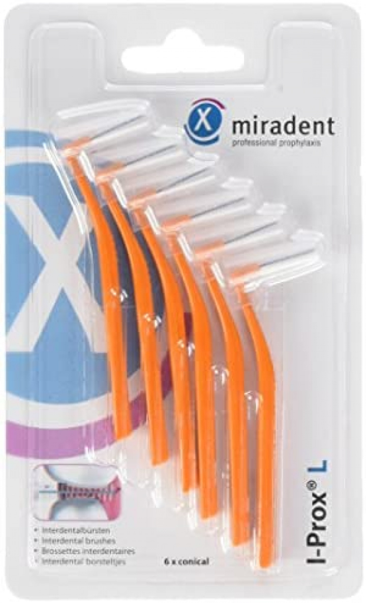 Miradent I-Prox L mellanrumsborste conical 0,80 mm i gruppen MUNVÅRD / Mellanrumsborstar / Miradent mellanrumsborstar hos Tandshopen.se ZupperWorld AB (15456)