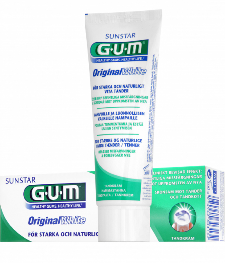 GUM Orginal White Tandkräm 75 ml i gruppen MUNVÅRD / Tandkräm hos Tandshopen.se ZupperWorld AB (1745MS)