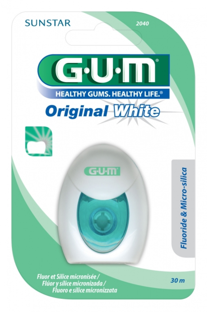 GUM Orginal White Floss Tandtråd 30 m i gruppen MUNVÅRD / Tandtråd & Tandpetare / Tandtråd hos Tandshopen.se ZupperWorld AB (2040MA)