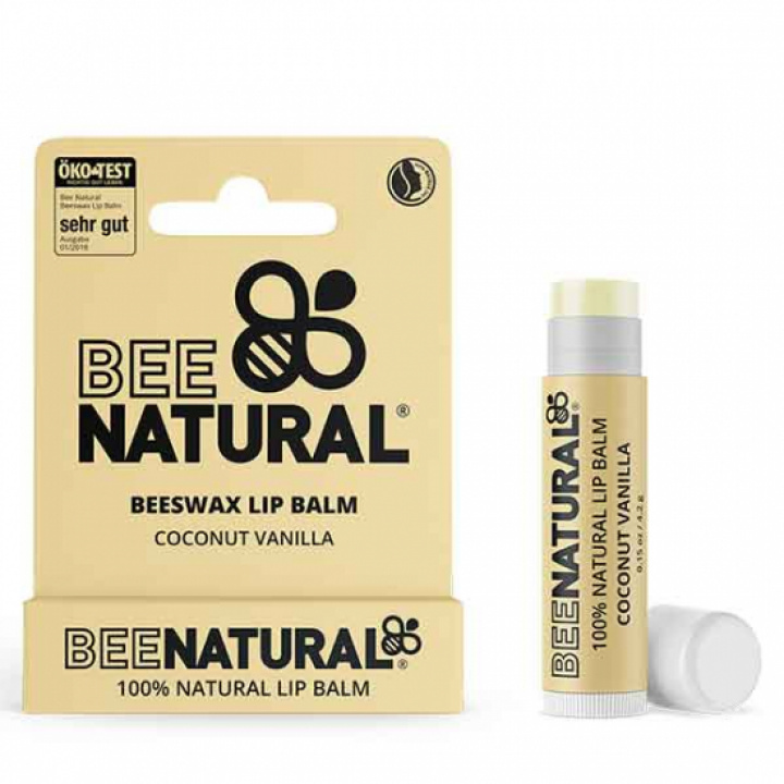 Bee Natural Coconut Vanilla Lip Balm i gruppen MUNVÅRD / Läppar / Ekologisk Läppvård hos Tandshopen.se ZupperWorld AB (2133456)