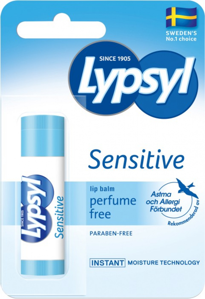 Lypsyl Sensitive 4,2 g i gruppen MUNVÅRD / Läppar hos Tandshopen.se ZupperWorld AB (231121)
