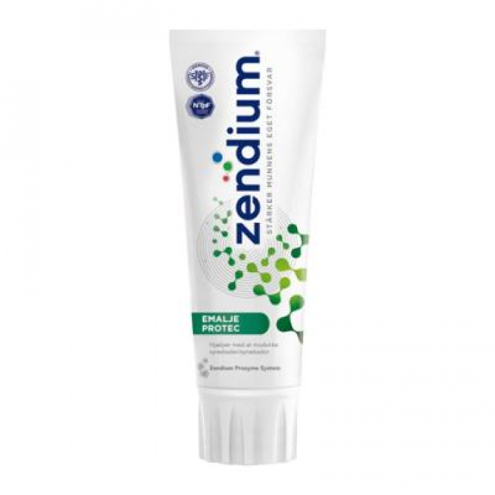 Zendium Emalj Protect 75 ml i gruppen MUNVÅRD / Tandkräm / Ilningar i tänder hos Tandshopen.se ZupperWorld AB (231231231)