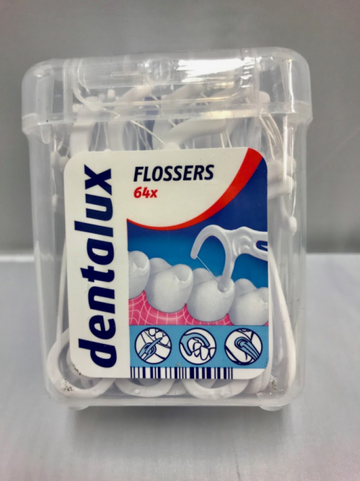 Dentalux Flossers 64 st i gruppen MUNVÅRD / Tandtråd & Tandpetare / Tandsticka hos Tandshopen.se ZupperWorld AB (23123413)