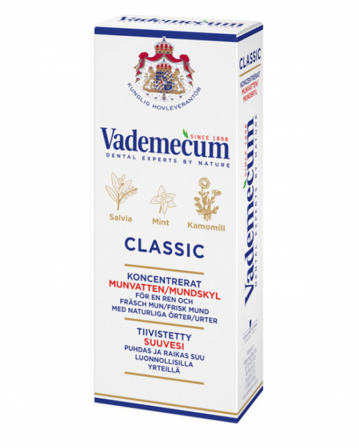 Vademecum Classic Munvatten 75 ml i gruppen MUNVÅRD / Munskölj / Dålig Andedräkt hos Tandshopen.se ZupperWorld AB (2314467)