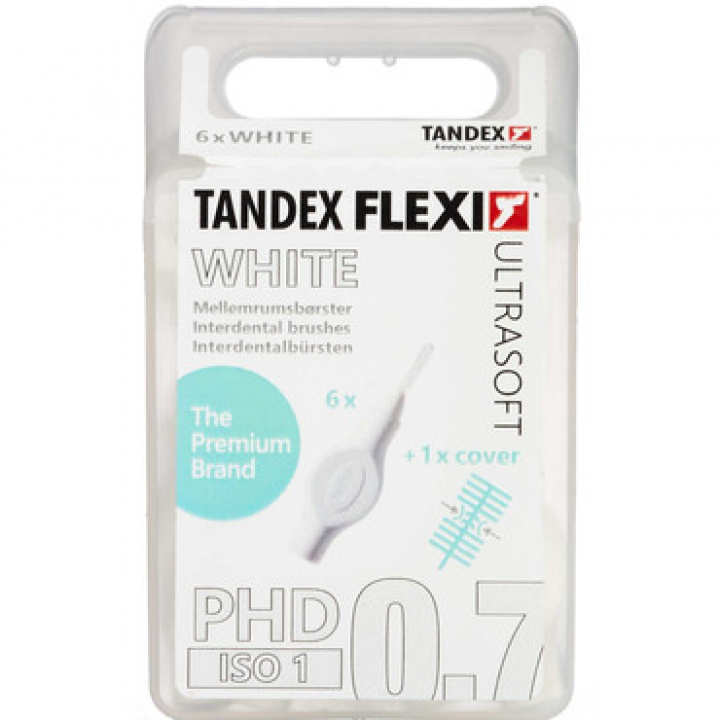 Tandex Flexi Ultrasoft PHD White 0,7 mm i gruppen MUNVÅRD / Mellanrumsborstar hos Tandshopen.se ZupperWorld AB (23322)