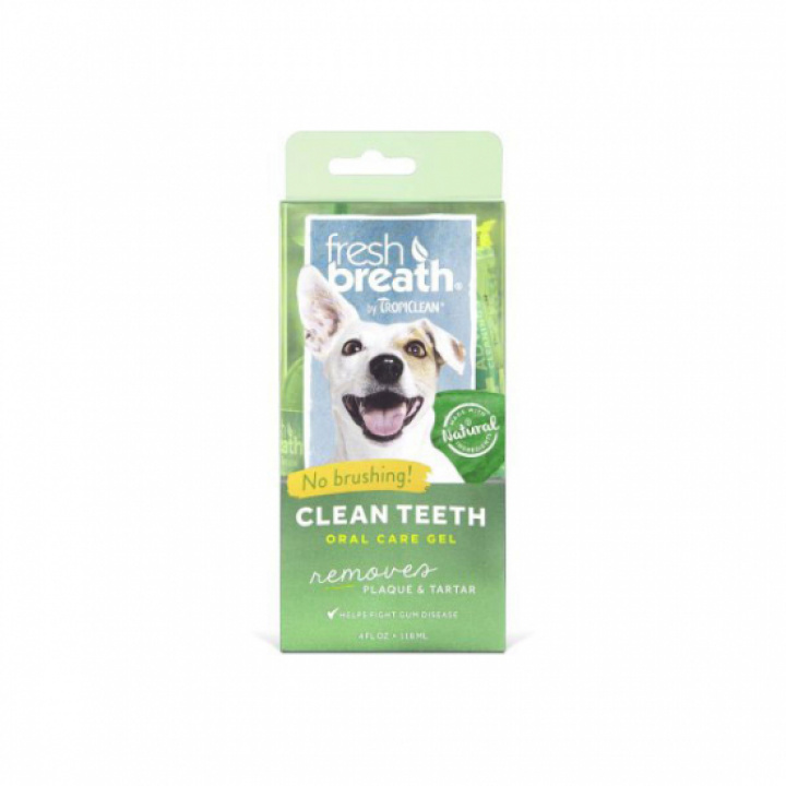 Tropiclean Clean Teeth Oral Care Gel 118 ml i gruppen MUNVÅRD DJUR hos Tandshopen.se ZupperWorld AB (234231234)