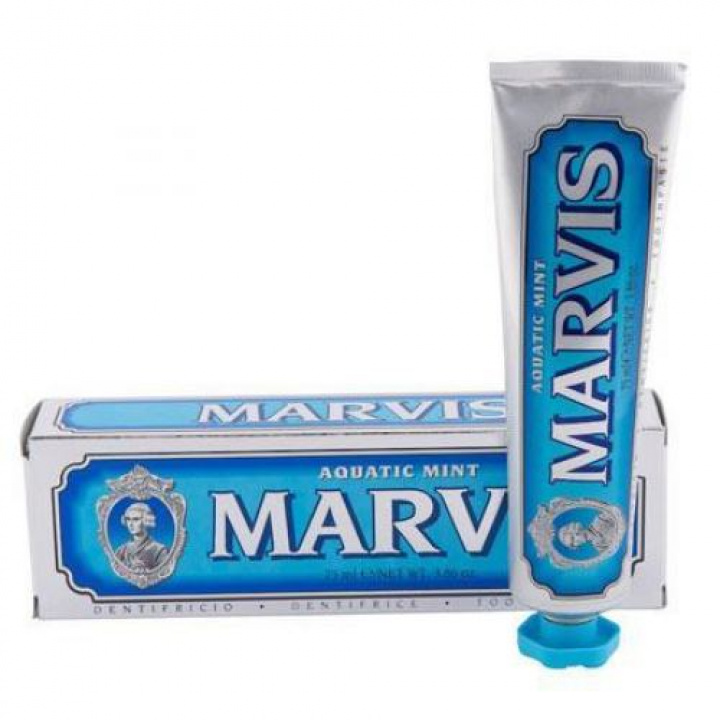 Marvis Tandskräm Aquatic Mint 25 ml i gruppen MUNVÅRD / Tandkräm hos Tandshopen.se ZupperWorld AB (236789)