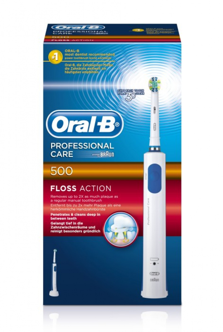 Oral-B PC500 FlossAction i gruppen MUNVÅRD / Eltandborstar hos Tandshopen.se ZupperWorld AB (2399987)