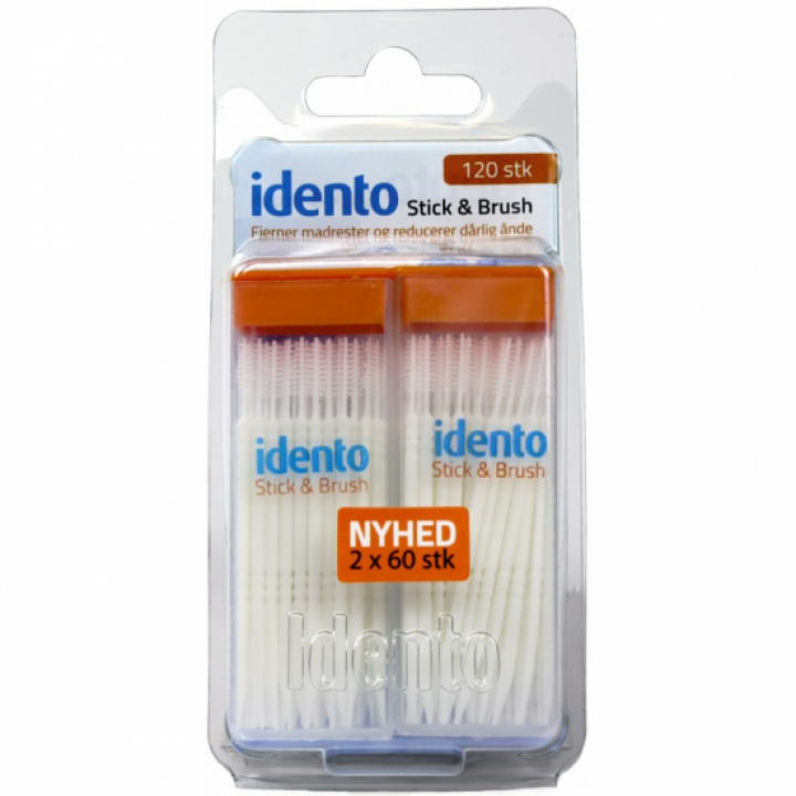 Idento Stick & Brush Tandtråd 120 st i gruppen MUNVÅRD / Tandtråd & Tandpetare / Tandsticka hos Tandshopen.se ZupperWorld AB (2434)