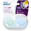 Philips Avent Ultra Air-Napp 0-6 mån blandade färger 2 st