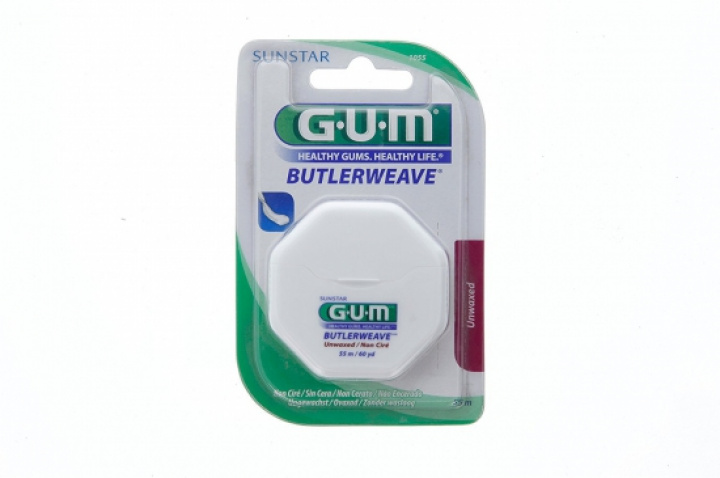 GUM Butlerweave Waxad Tandtråd 55 m i gruppen MUNVÅRD / Tandtråd & Tandpetare hos Tandshopen.se ZupperWorld AB (3006)