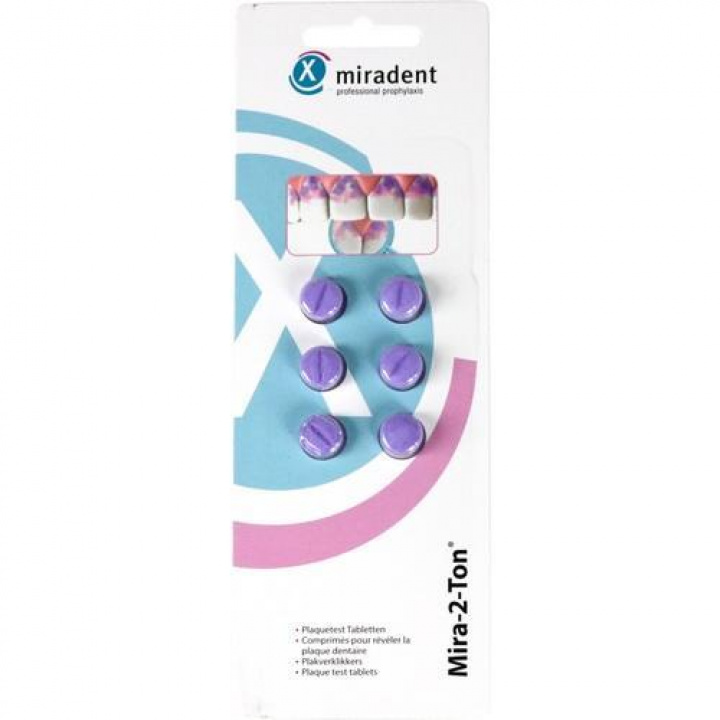 Miradent Färgtabletter Mira-2-Ton tablets 6 st i gruppen MUNVÅRD / Sugtabletter / Tablett för friskare tandkött hos Tandshopen.se ZupperWorld AB (3219)