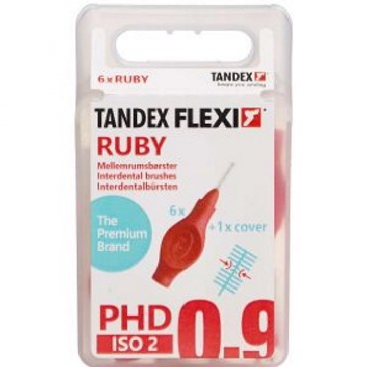 Tandex Flexi PHD Ruby 0,9 mm i gruppen MUNVÅRD / Mellanrumsborstar hos Tandshopen.se ZupperWorld AB (3223457)