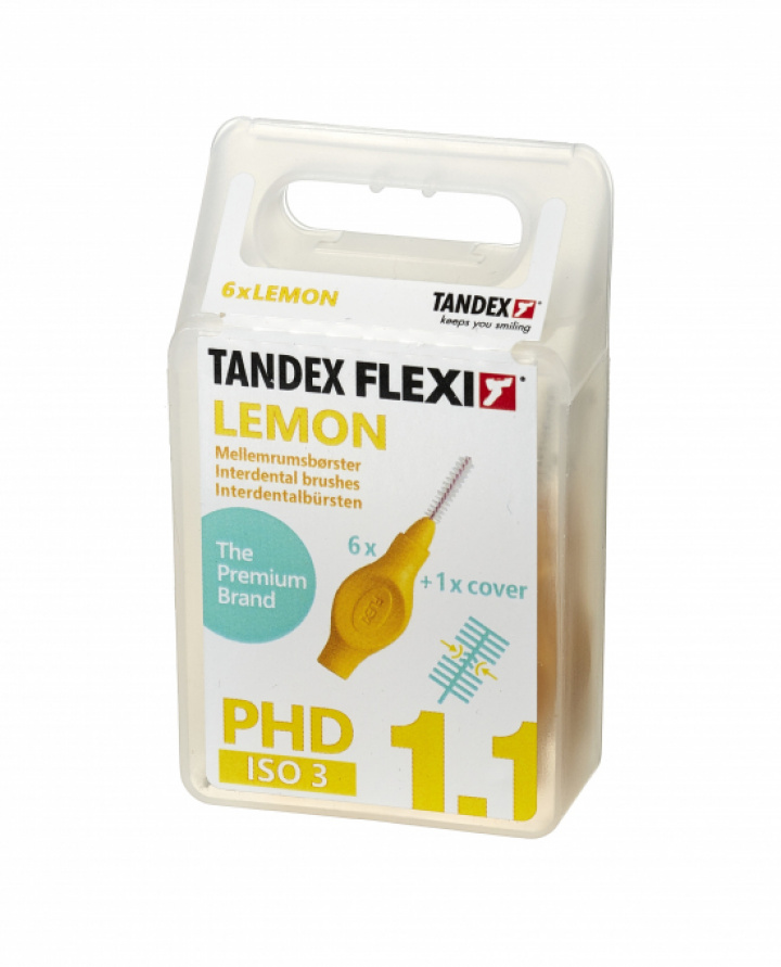 Tandex Flexi PHD Lemon 1,1 mm i gruppen MUNVÅRD / Mellanrumsborstar hos Tandshopen.se ZupperWorld AB (322457)