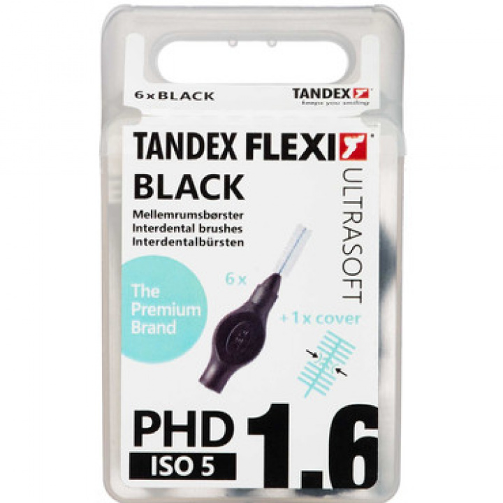 Tandex Flexi Ultrasoft PHD Svart 1,6 mm i gruppen MUNVÅRD / Mellanrumsborstar hos Tandshopen.se ZupperWorld AB (322657)