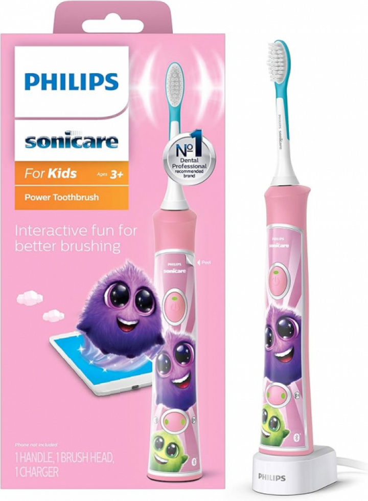 Philips Sonicare For Kids rosa i gruppen MUNVÅRD / Eltandborstar / Philips Eltandborste hos Tandshopen.se ZupperWorld AB (3321)