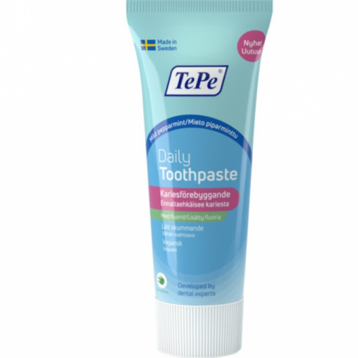 TePe Daily Toothpaste 75ml i gruppen MUNVÅRD / Tandkräm hos Tandshopen.se ZupperWorld AB (332334478)