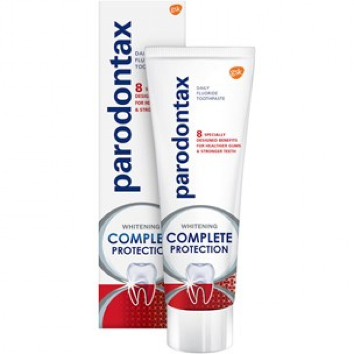Parodontax Complete Protection Whitening tandkräm 75 ml i gruppen MUNVÅRD hos Tandshopen.se ZupperWorld AB (3342267)