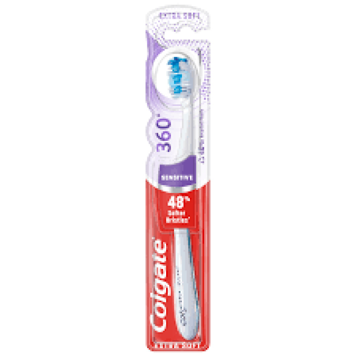 Colgate 360 sensitive extra soft 1st i gruppen MUNVÅRD / Tandborstar / Extra Mjuk hos Tandshopen.se ZupperWorld AB (334528)