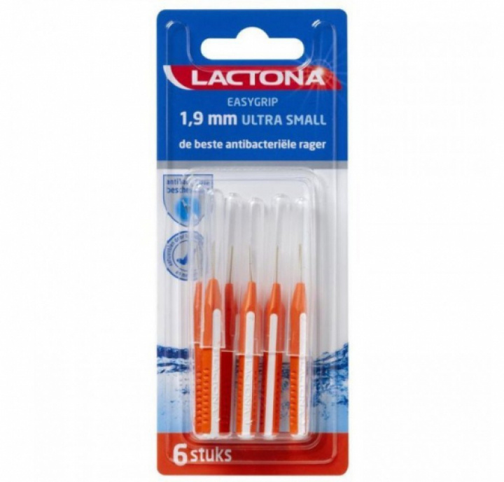 Lactona Easygrip mellanrumsborste Ultra Small 1,9 mm i gruppen MUNVÅRD / Mellanrumsborstar / Lactona mellanrumsborstar hos Tandshopen.se ZupperWorld AB (43329)