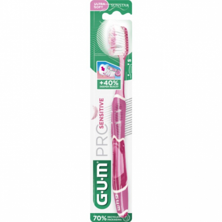 GUM Pro Sensitive Ultra Soft tandborste 1st i gruppen MUNVÅRD / Tandborstar / Extra Mjuk hos Tandshopen.se ZupperWorld AB (434455657)