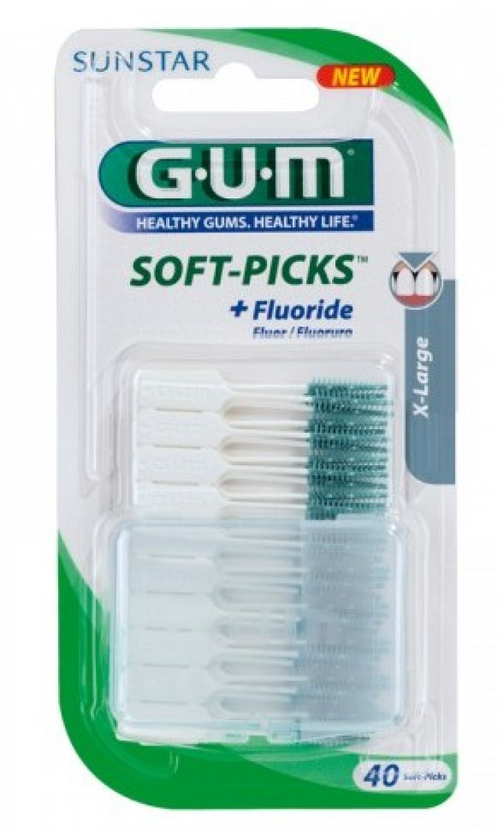 GUM Soft-Picks X-Large 40 st i gruppen MUNVÅRD / Mellanrumsborstar / GUM mellanrumsborstar hos Tandshopen.se ZupperWorld AB (43456112)