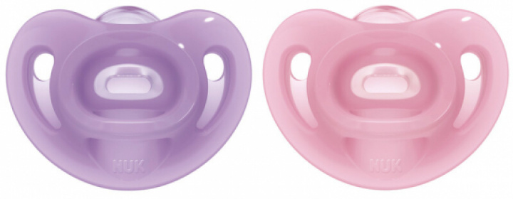 NUK Napp Sensitive Lila Rosa 0-6 mån 2 st i gruppen NAPPAR hos Tandshopen.se ZupperWorld AB (4356)