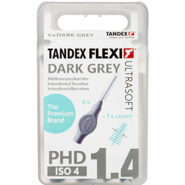 Tandex Flexi Ultrasoft PHD Mörkgrå 1,4 mm i gruppen MUNVÅRD / Mellanrumsborstar hos Tandshopen.se ZupperWorld AB (44433)