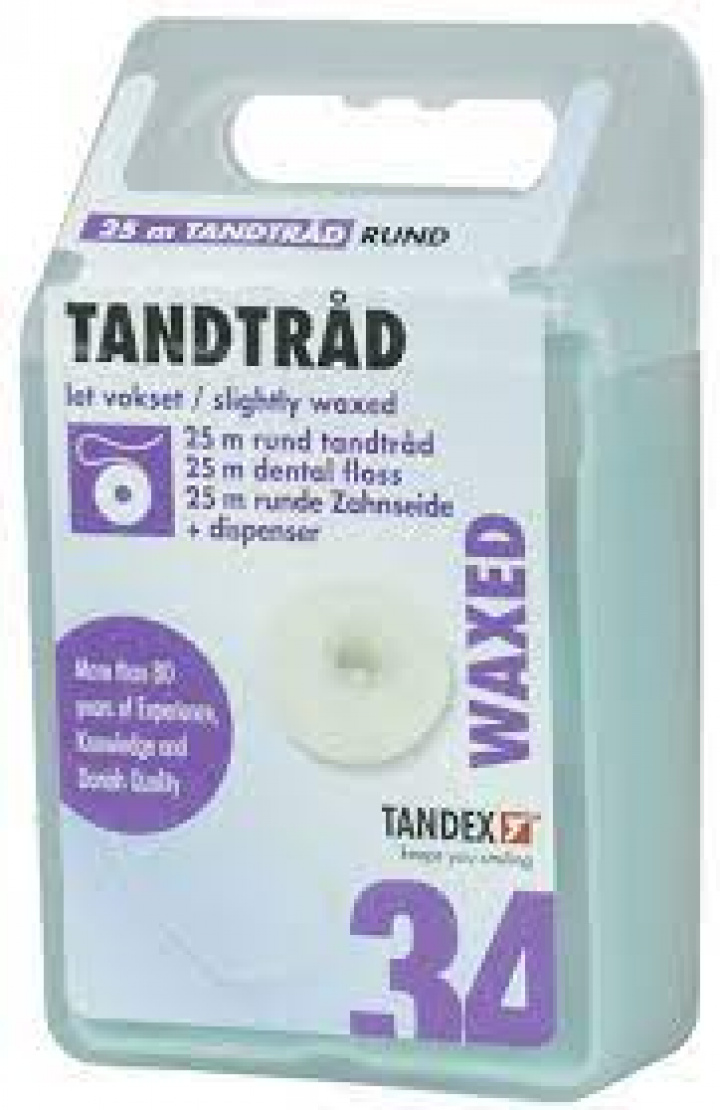 Tandex 34 Tandtråd Platt Waxed 25 m i gruppen MUNVÅRD / Tandtråd & Tandpetare / Tandtråd hos Tandshopen.se ZupperWorld AB (52323)